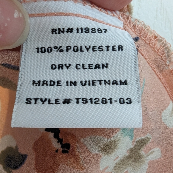 Collective Concepts | Bimini Peplum Blouse | Pink & Cream | M - Picture 6 of 6